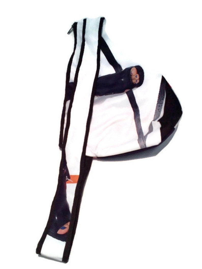 Backpack Small white orange image 2