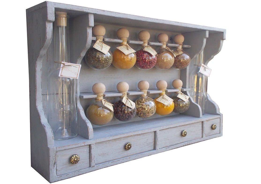 10 bubble spice racks gray patina | Etsy