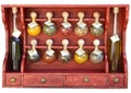 spice racks 10 bubbles red patina