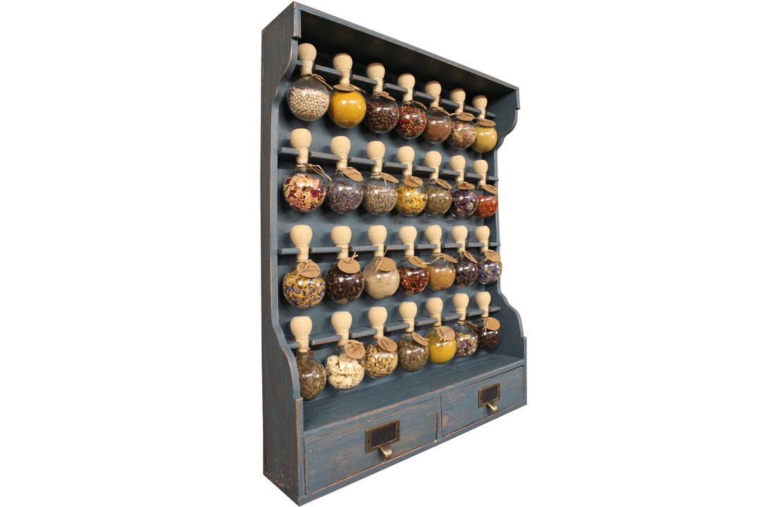 Spice Rack 28 Bubbles Blue Patina bubbles of - Etsy