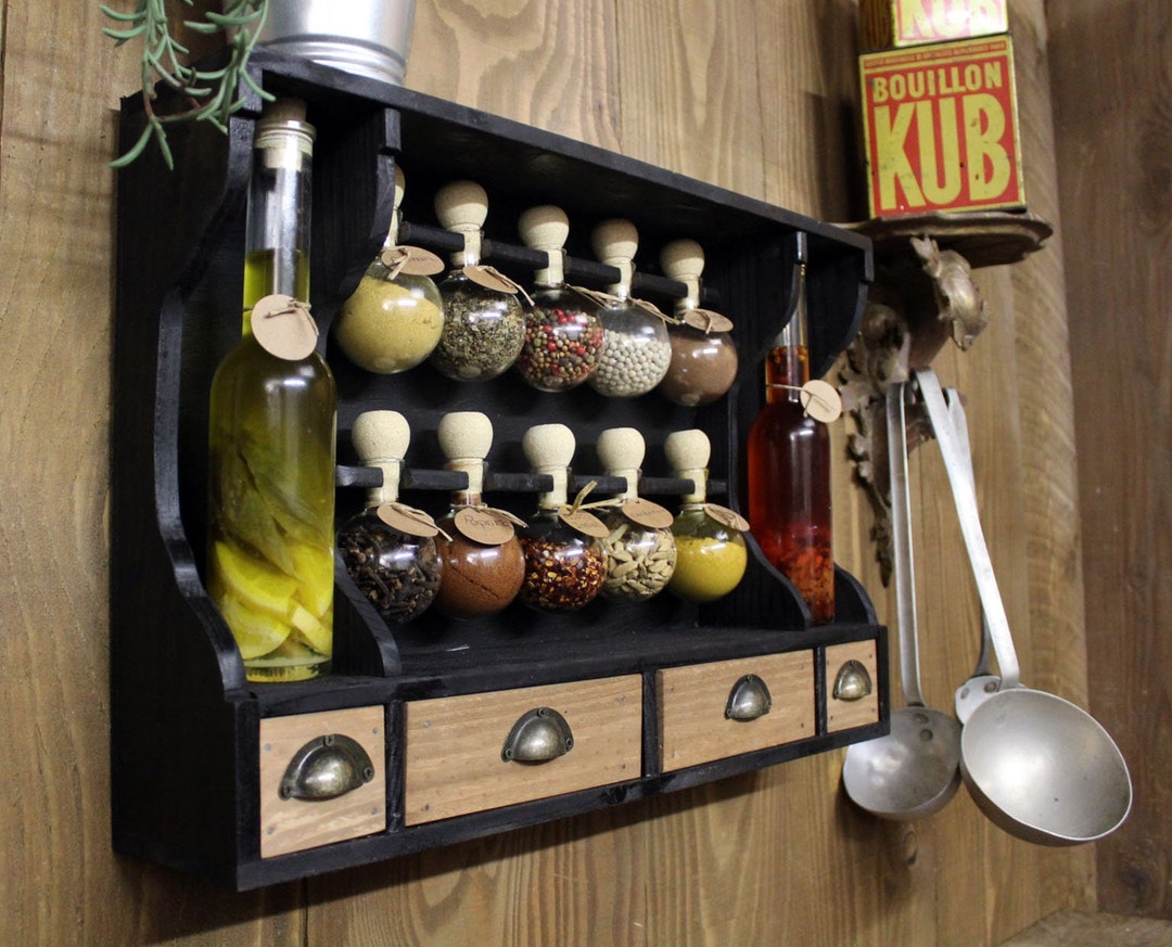 10 Bubble Spice Racks (gray Patina) - Etsy