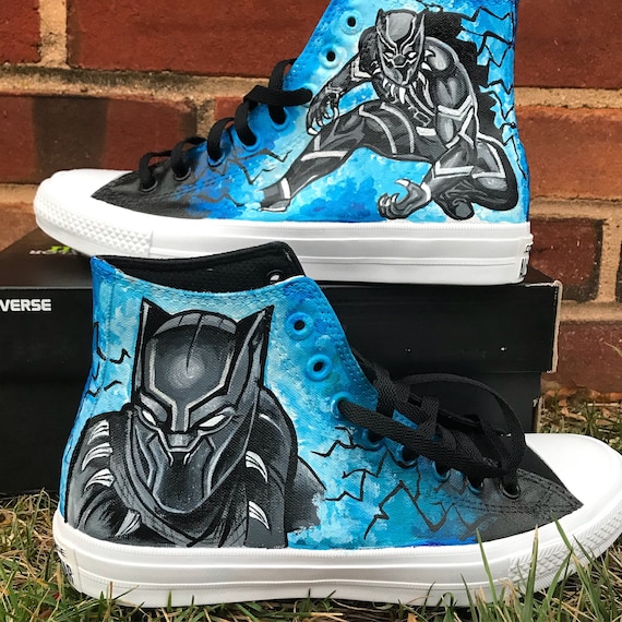 Black Panther Custom Shoes | Etsy