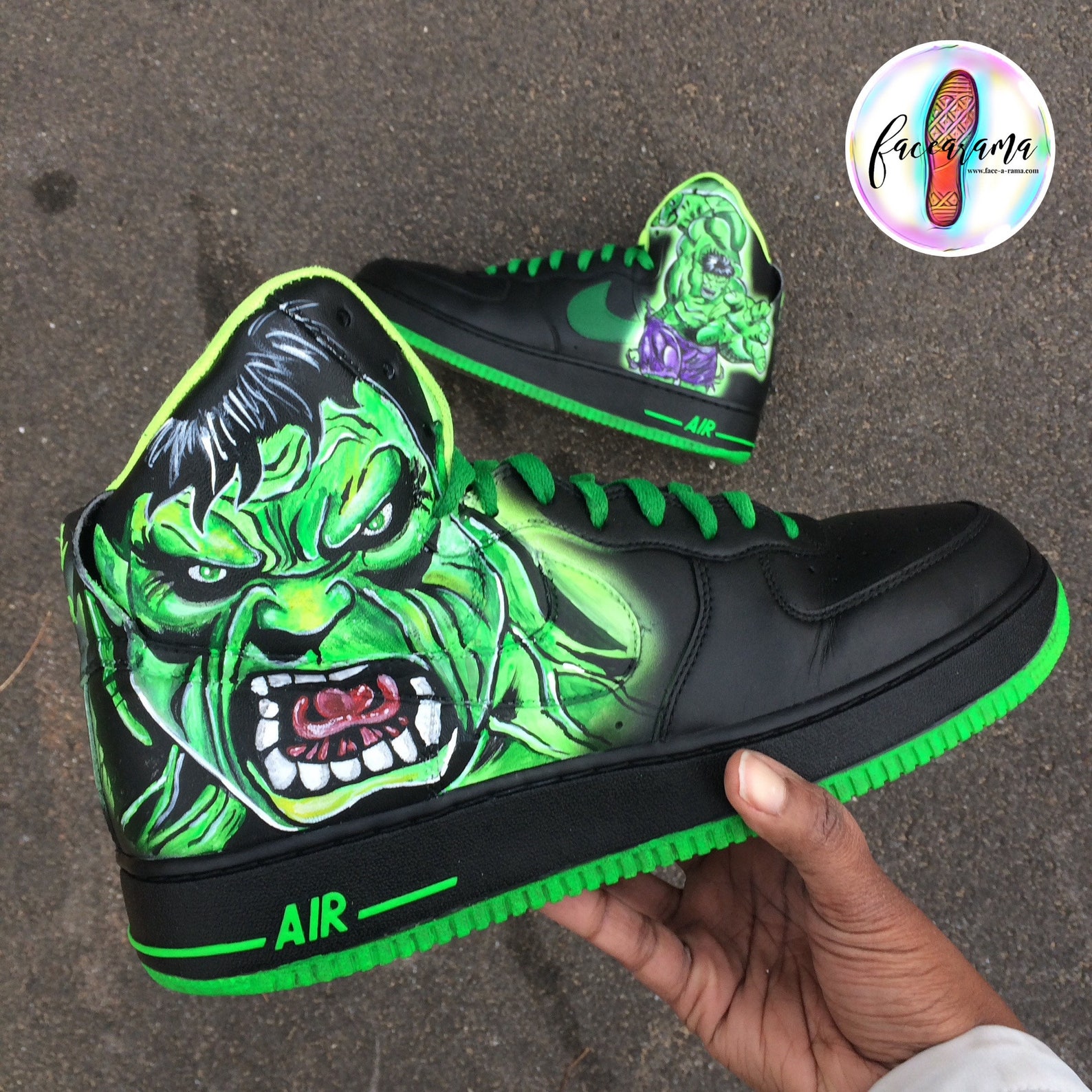 Custom Incredible Hulk shoes | Etsy