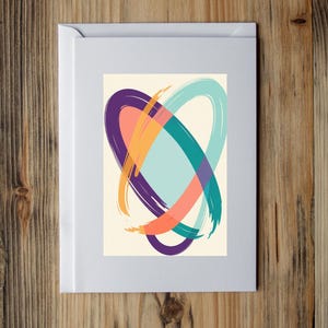 Healing Heart-wenskaart, kaart voor abstracte hartsympathie, kaart voor steun, kaart voor troost