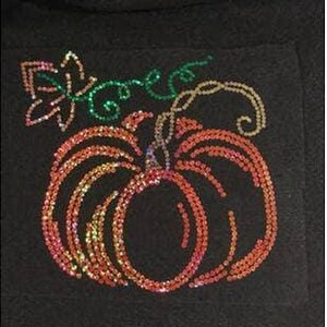 Autumn Pumpkin Sequins Shirts, Plus Size, Sweatshirts and Hoodies
