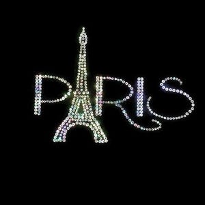 Paris Smooth Sequins Shirt, Plus Size, Sweatshirts and Hoodies