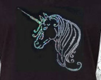 Unicorn Smooth Sequins Shirts, Plus Sizes, Sweatshirts and Hoodies