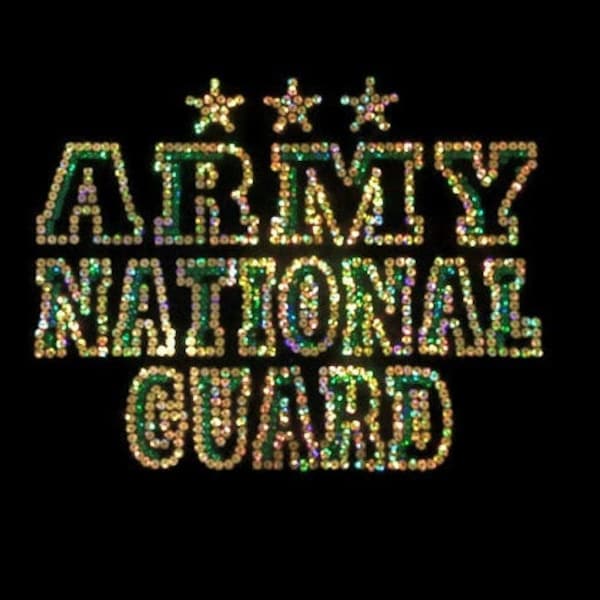 Army National Guard Smooth Sequins Shirt, Plus Size, Sweatshirts and Hoodies