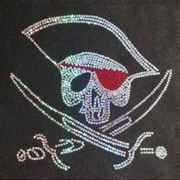 Gasparilla Skull Sequins Pirate Shirts, Plus Sizes, Sweatshirts and Hoodies