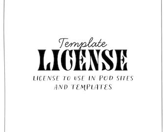 Template License for POD sites and TEMPLATES. Hand Drawn Digital Clipart from Ruslana Lubenets. UNLIMITED Sales for 1 listing Commercial use