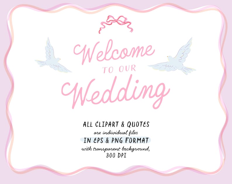 Digital Wedding Timeline Clipart Wedding Planner Modern Bride planner clipart Wedding Planner Stickers Love Quotes DIY Craft design PNG image 2