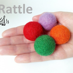 Felt cat toy, Cat rattle, Cat balls, Interactive cat toys, Cat gift, Interactive cat toys