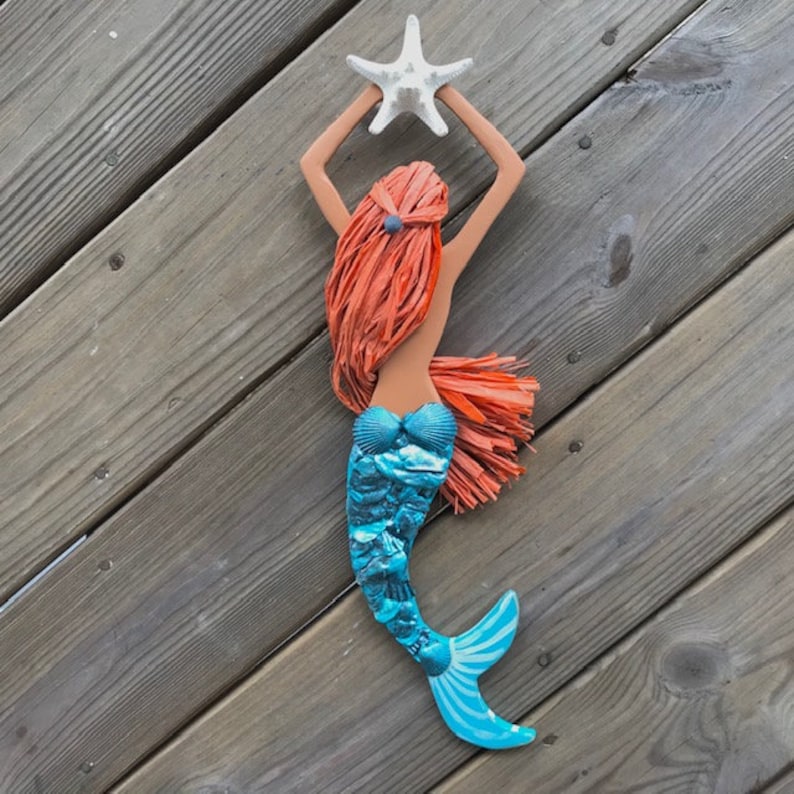 Wooden Mermaid Wall Art Mermaid Decor Mermaid Wall Hanging Etsy