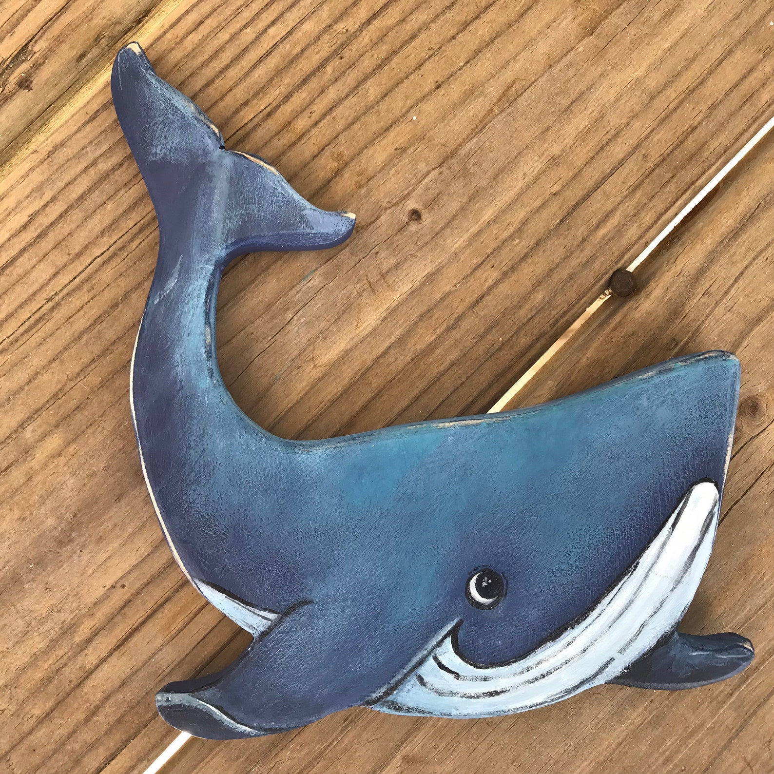 Whale Wall Art Wooden Whale Hanging Nursery Art Rustic Art Etsy