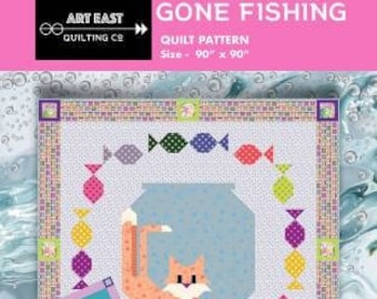 Gone Fishing Quilt Pattern, Art East Quilting Co, AECT0324