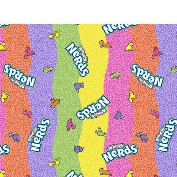 Nerds Candy Fabric, Candy Fabric, Rainbow Candy, Sweet Treats, Springs Creative, 100% Quilting Cotton Fabric