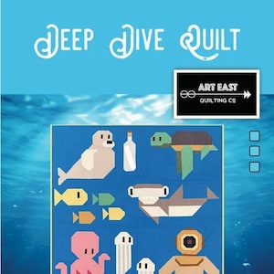 Dive Deep Quilt Pattern, Art East Quilting Co, AEQCDD0921