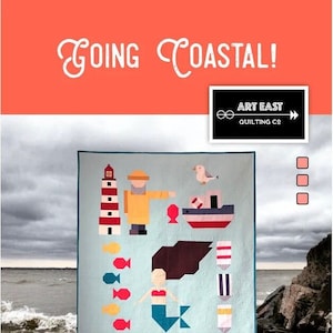 Going Coastal Quilt Pattern, Art East Quilting Co, AEQCGC1018
