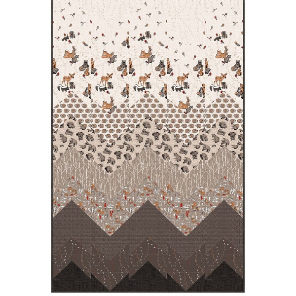 Peaks & Valleys Fabric Quilt Pattern, 30" x 46", Tamarinis by Tammy Silvers