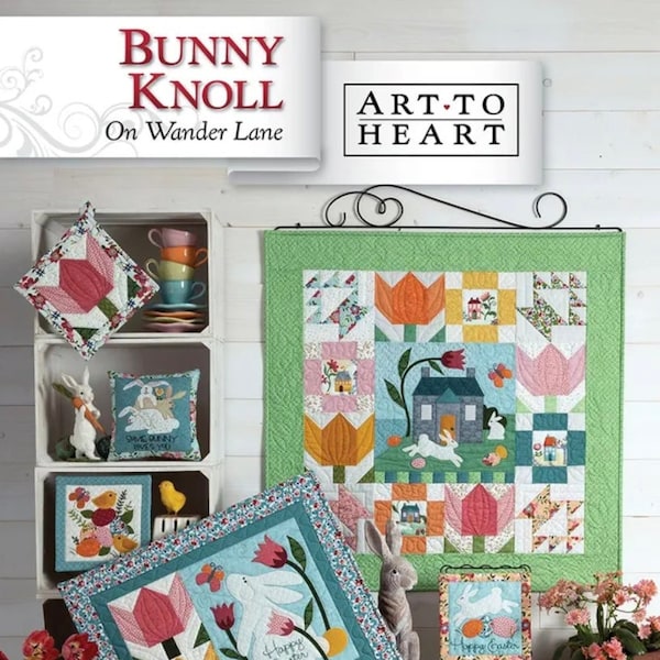 Bunny Knoll on Wander Lane Pattern, Art to Heart, Nancy Halvorsen, Block 4