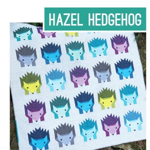 Hazel Hedgehog Quilt Pattern by Elizabeth Hartman