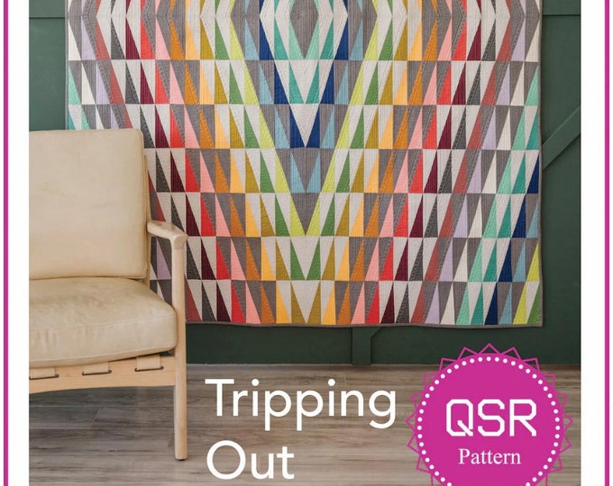 Trippy Print Pattern Quilt