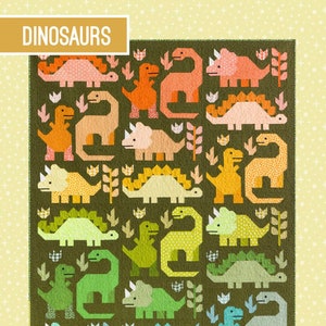 Dinosaurs Quilt Pattern by Elizabeth Hartman