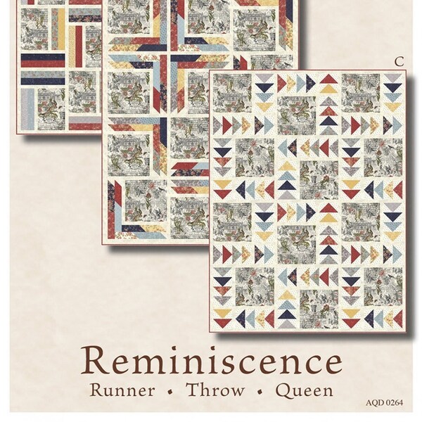 Reminiscence Quilt Pattern, Doug Leko, Antler Quilt Design, AQD0264