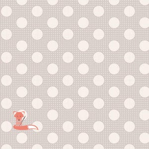 Light Grey Medium Dot Fabric, Tilda Fabrics, 100% Cotton, TIL130008-V11