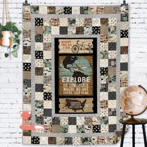 Fluffy Biscuits Quilt Kit, 59&quot;x77&quot;, Explore, Clothworks