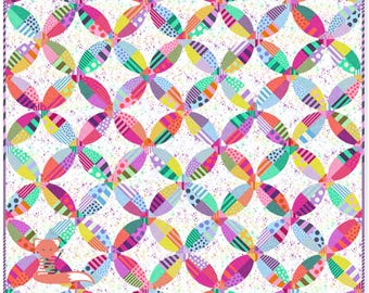 PreOrder - Chic Picnic Quilt Kit, 75"x75", Down To Earth, Tula Pink, Delivery March/April