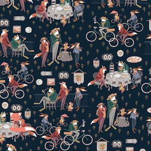 Dapper Den, Dear Stella, Impression numérique, 100 % coton, DRR2947 SPACE