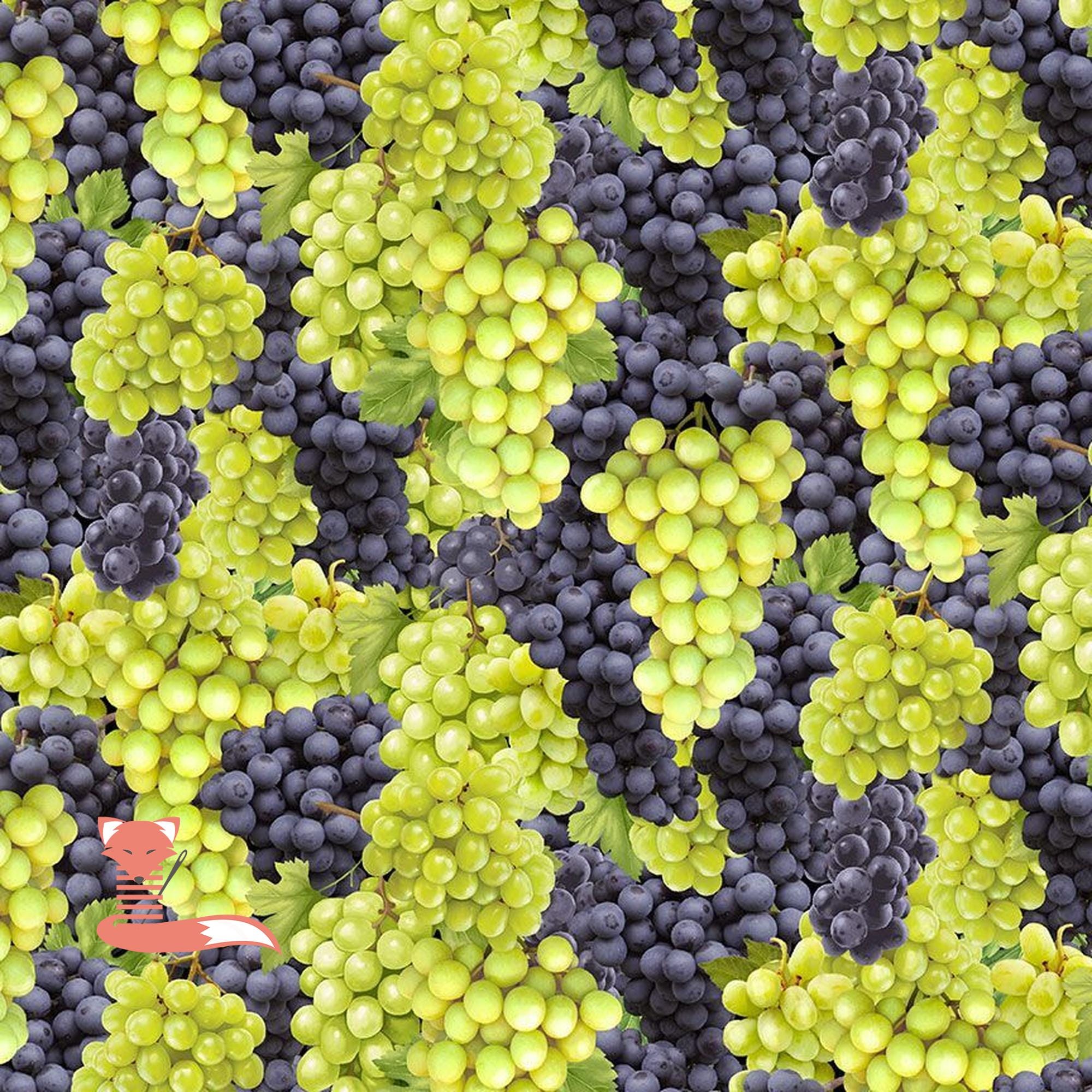 Packed Grapes Fabric, Wine Bar, Timeless Treasures, 100% Cotton