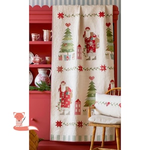 Preordena el kit de colcha "Querido Papá Noel" en color masilla, "Merry Little Christmas", de Tilda Fabrics, 100% algodón, entrega en julio de 2027.