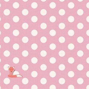 Pink Medium Dot Fabric, Tilda Fabrics, 100% Cotton, TIL130003-V11
