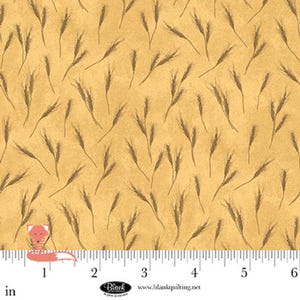 Wheat Corn Fabric, Autumn Vibes, Running Wild Art Studios, Blank Quilting, 100% Cotton, 4077-44