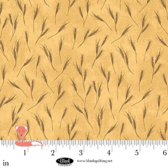 Wheat Corn Fabric, Autumn Vibes, Running Wild Art Studios, Blank