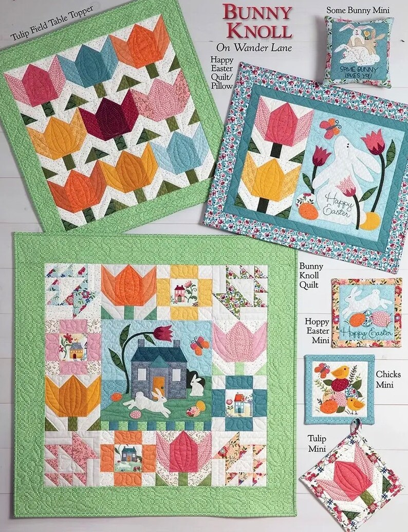 Knoll Patterns Bunny Knoll on Wander Lane Pattern, Art to Heart, Nancy Halvorsen ...