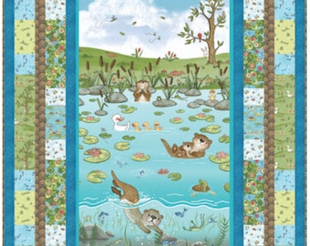 PreOrder - River Romp Quilt Kit, 44"x64", Henry Glass Fabrics, 100% Cotton, June Delivery