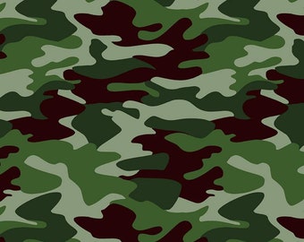 Camo Fabric, Green and Black, Nobody Fights Alone Camouflage Green, Riley Blake Designs, C10420-Green, 100% Woven Cotton