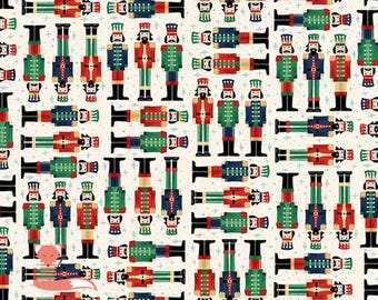 Soldiers on Cream Fabric, The Nutcracker,  Andover Fabrics, MU-224-Q