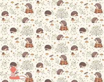 Hedgehog Fabric, Little Forest, Dear Stella, DNS2304