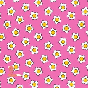 The Coop, Eggs on Pink Fabric, Andover Fabrics, 9633 E, 100% Woven Cotton