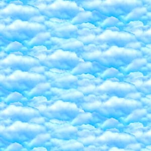 Remnant 1/3 Yard, Cloud Sky Fabric, Natural Treasures, Blank Quilting, 100% Cotton Fabric, 8620-11