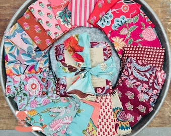 Morning Poppy Fabric Bundle, 1/2 yard bundle, 20 prints, Amy Butler, 100% Cotton, Bundle 153