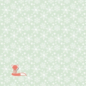 Snowflakes on Aqua Blue Fabric, Fa La La, Free Spirit Fabrics, Maude Asbury, 100% Cotton, PWMA016.XAQUA