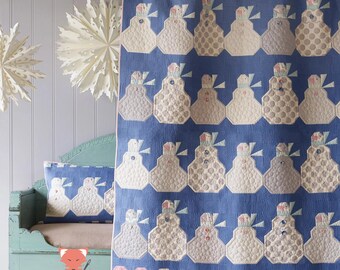 Tilda Happy Winter Snowmen Quilt Kit, 52 1/2" X 71", Tilda Fabrics