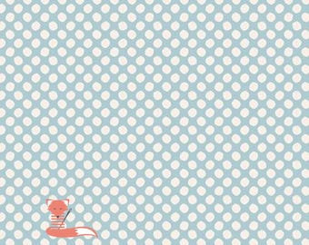 Paint Dots Light Blue Fabric, Basic Classics, Tilda Fabrics, 100% Cotton, TIL130035-V11