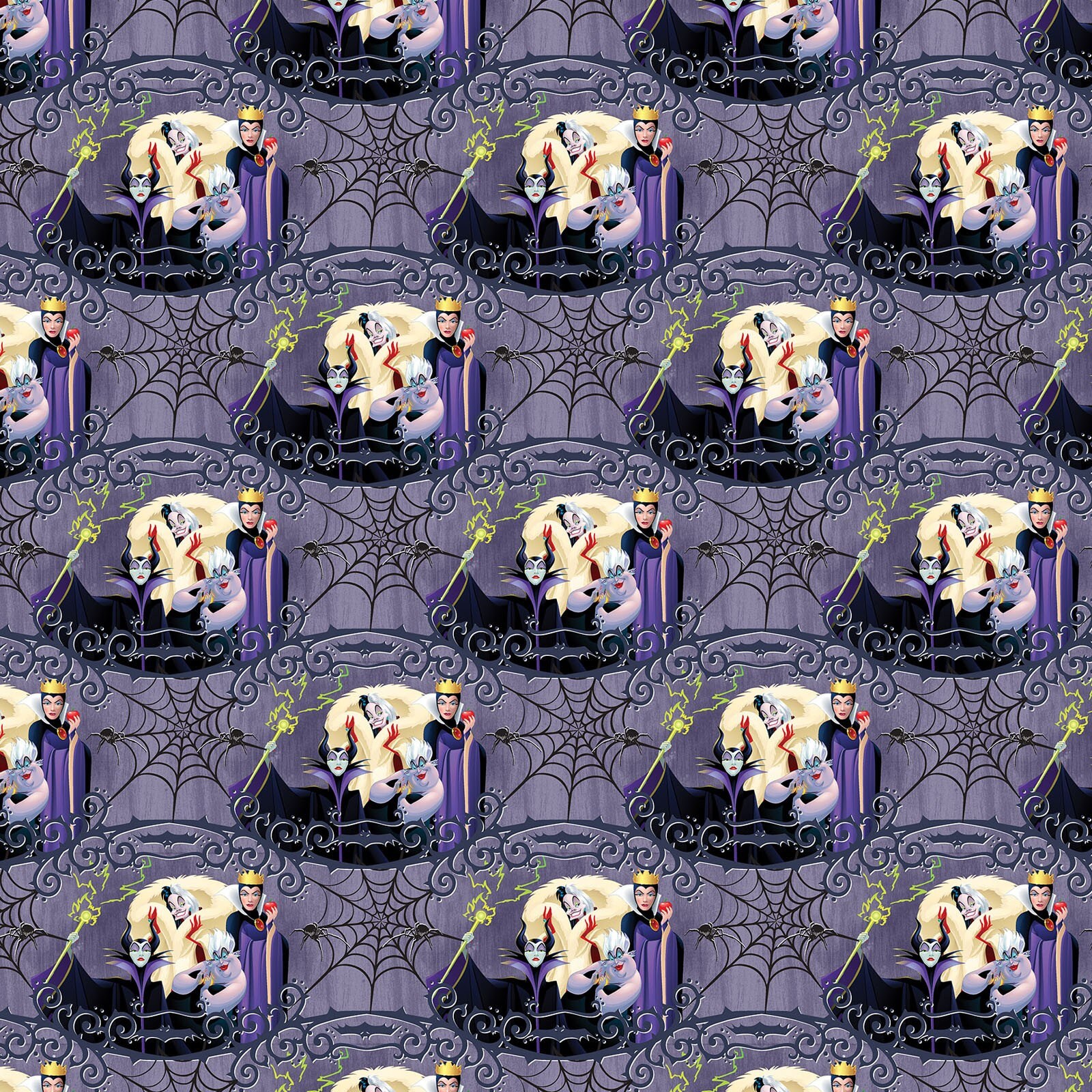 Disney Villain Fabric Villains Springs Creative Disney Etsy