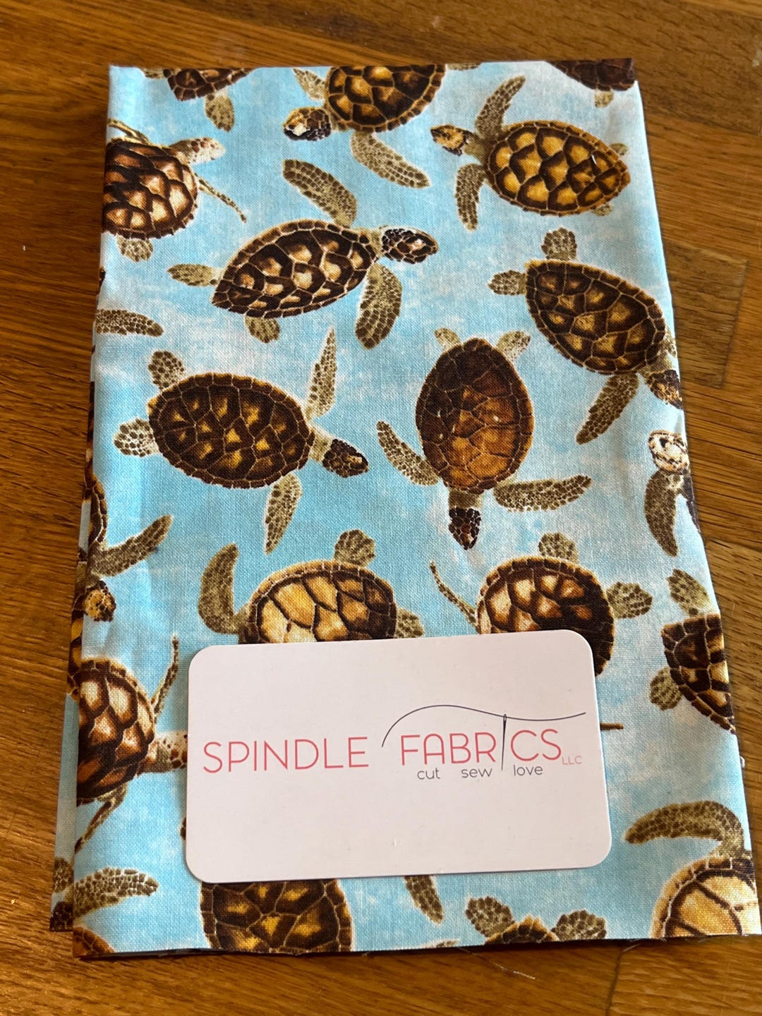 FQ, Sea Turtles on Aqua Fabric, Beach Dreams, Timeless Treasures, 100% ...